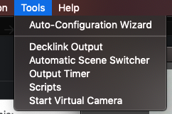 Start Virtual Camera button in OBS